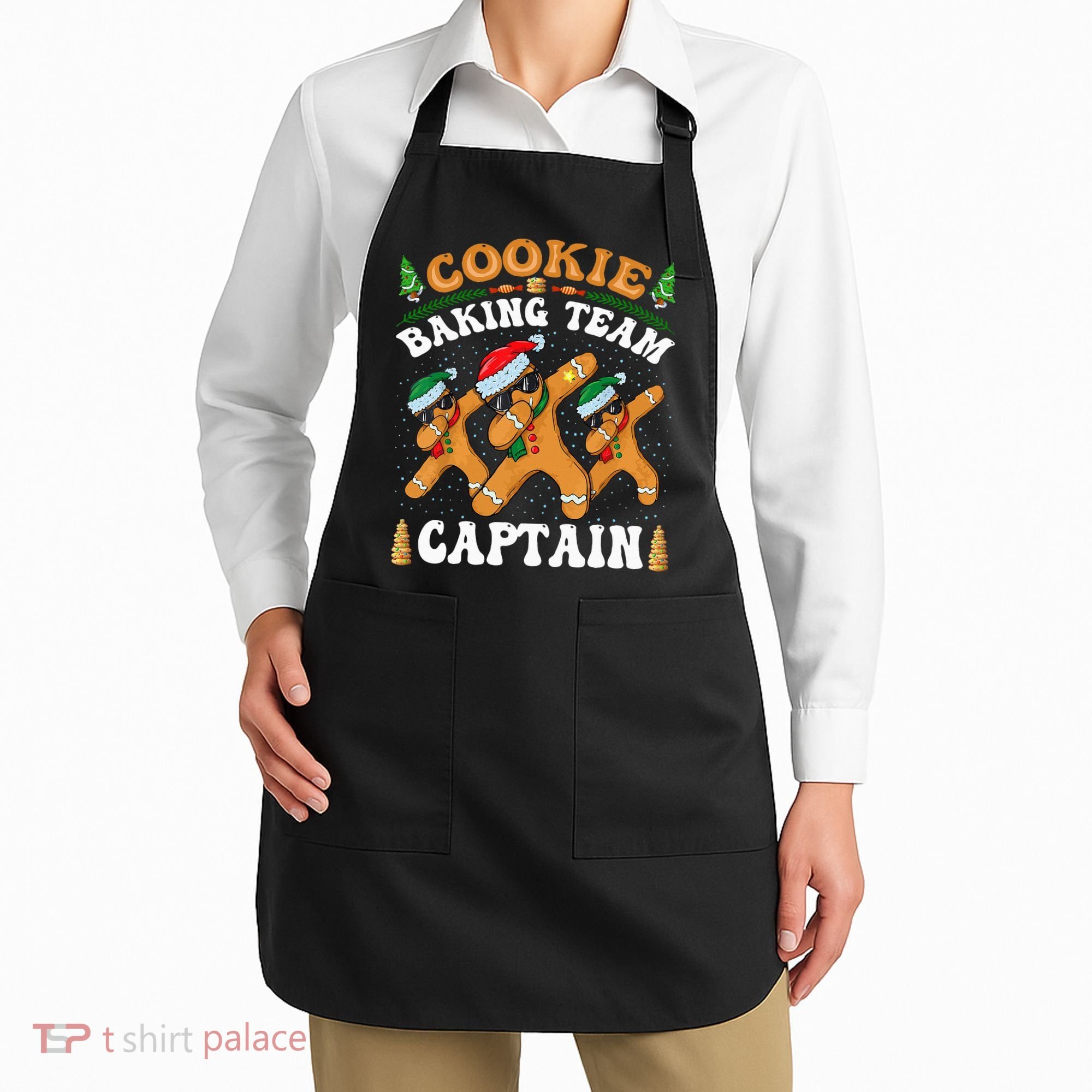Christmas Cookie Baking Team Captain Gingerbread Apron Apron