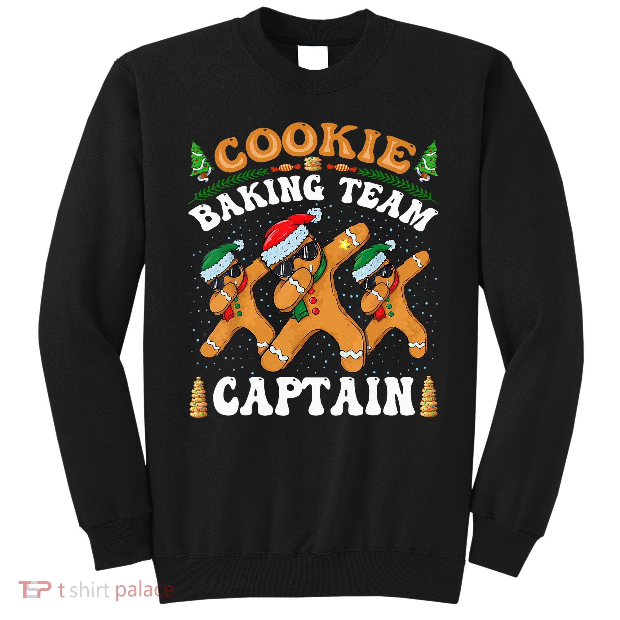 Christmas Cookie Baking Team Captain Gingerbread Apron Sweatshirt