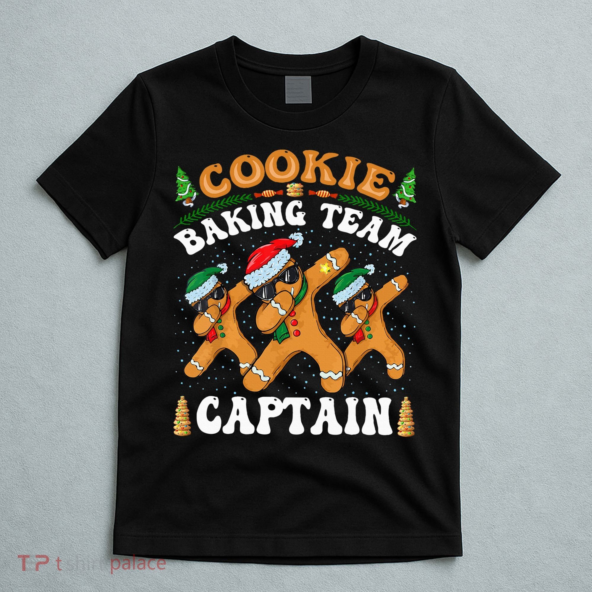 Christmas Cookie Baking Team Captain Gingerbread Apron T-Shirt