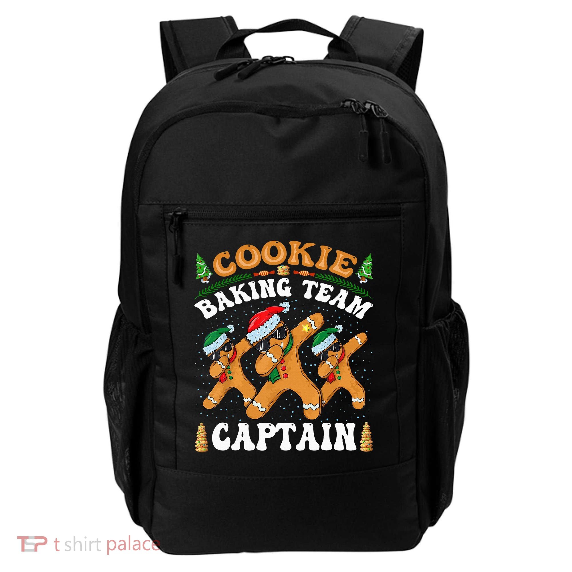 Christmas Cookie Baking Team Captain Gingerbread Apron Backpack