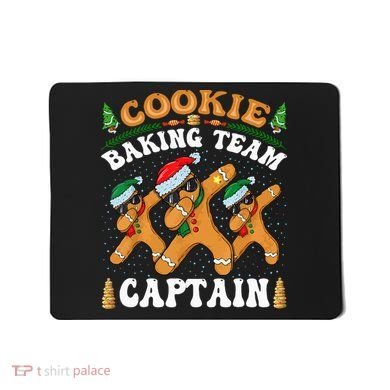 Christmas Cookie Baking Team Captain Gingerbread Apron Mousepad