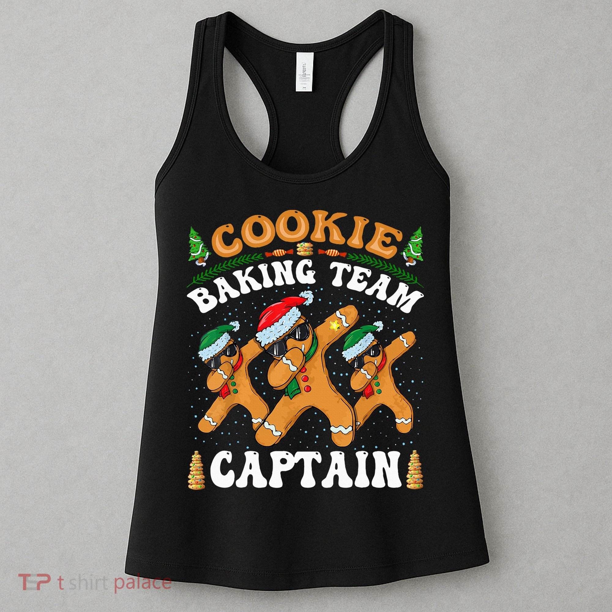Christmas Cookie Baking Team Captain Gingerbread Apron Women's Tank Top
