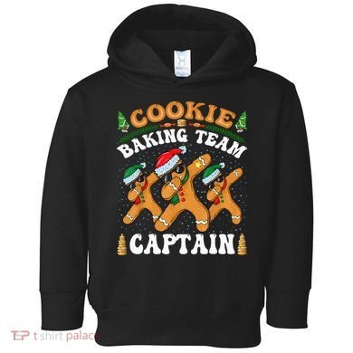 Christmas Cookie Baking Team Captain Gingerbread Apron Toddler Hoodie