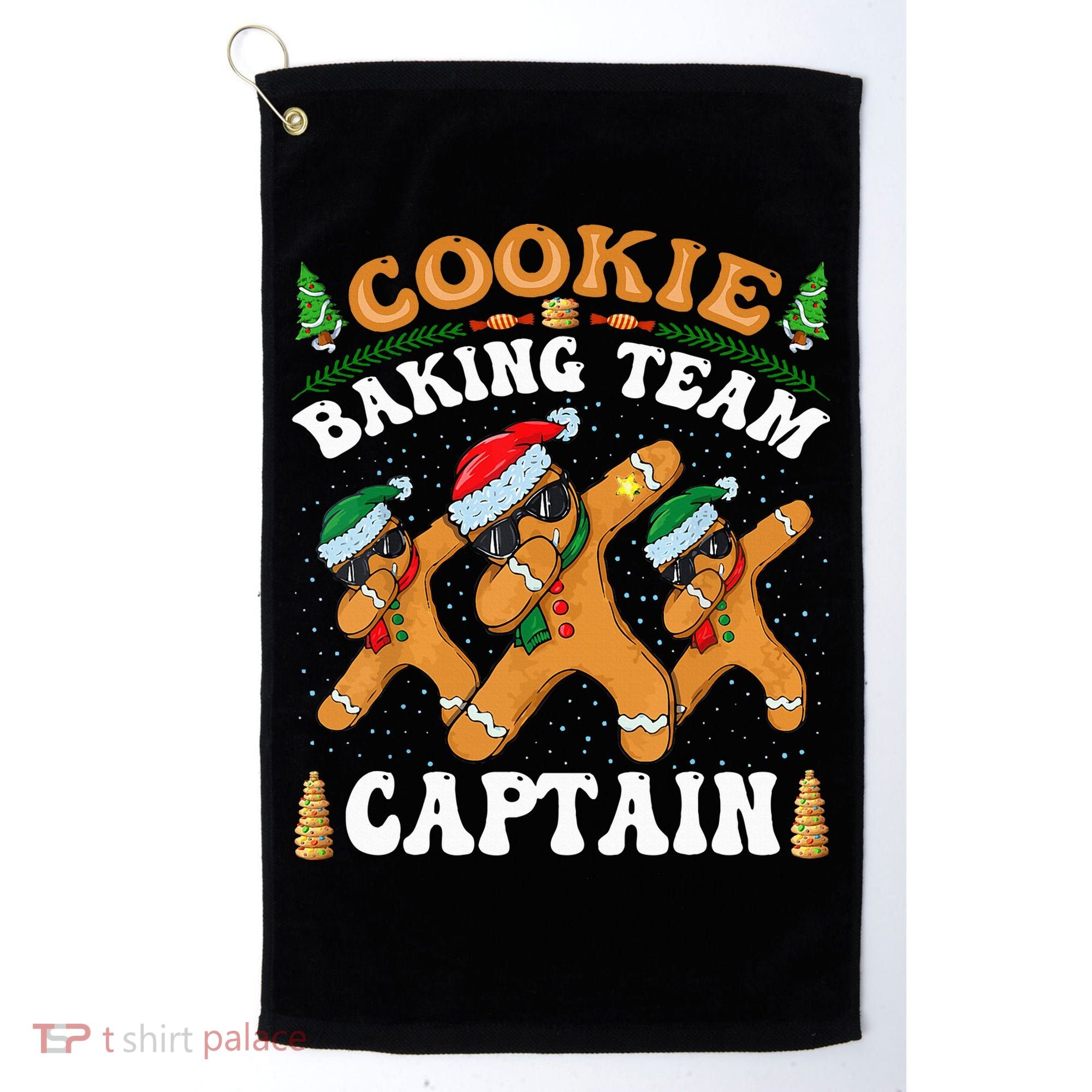 Christmas Cookie Baking Team Captain Gingerbread Apron Golf Towel