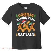 Christmas Cookie Baking Team Captain Gingerbread Apron Toddler T-Shirt thumb 0