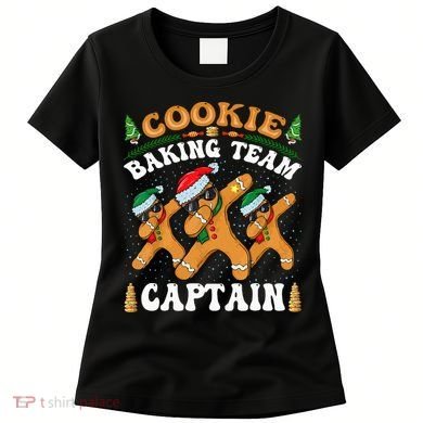 Christmas Cookie Baking Team Captain Gingerbread Apron Women's T-Shirt
