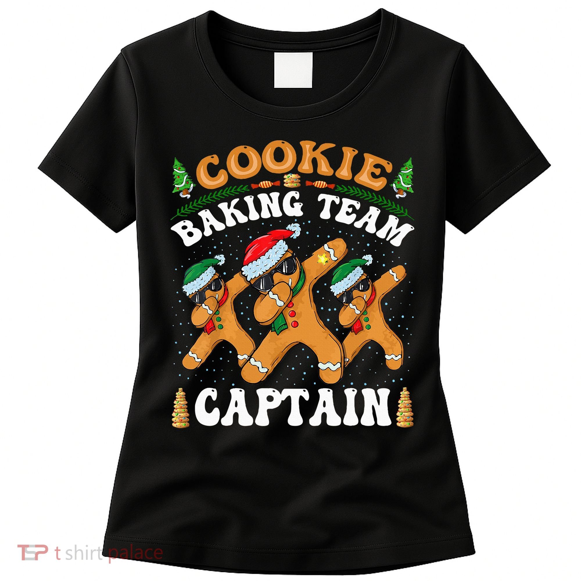 Christmas Cookie Baking Team Captain Gingerbread Apron Women's T-Shirt