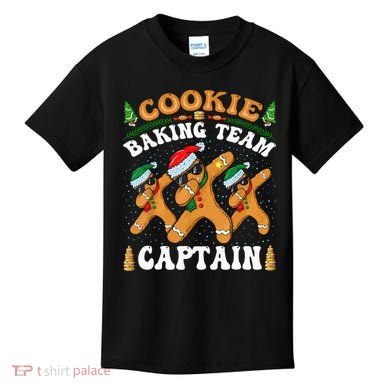 Christmas Cookie Baking Team Captain Gingerbread Apron Kids T-Shirt