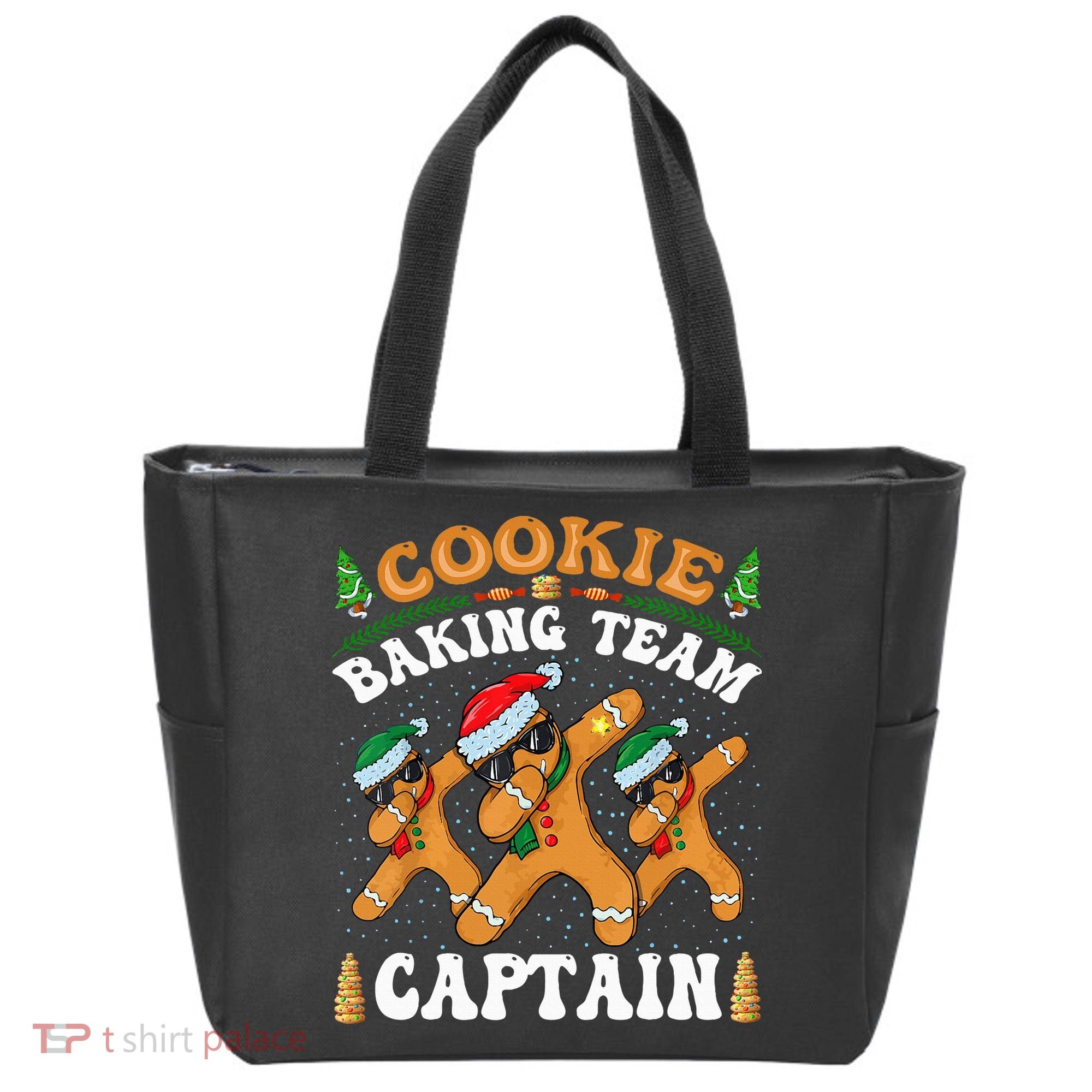 Christmas Cookie Baking Team Captain Gingerbread Apron Tote Bag