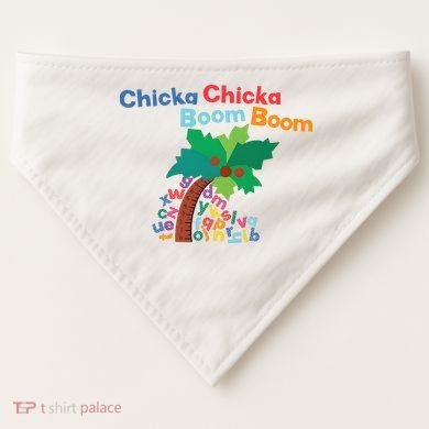 Chicka Chicka Boom Boom Costume Halloween Decorations Gifts USA-Made Doggie Bandana