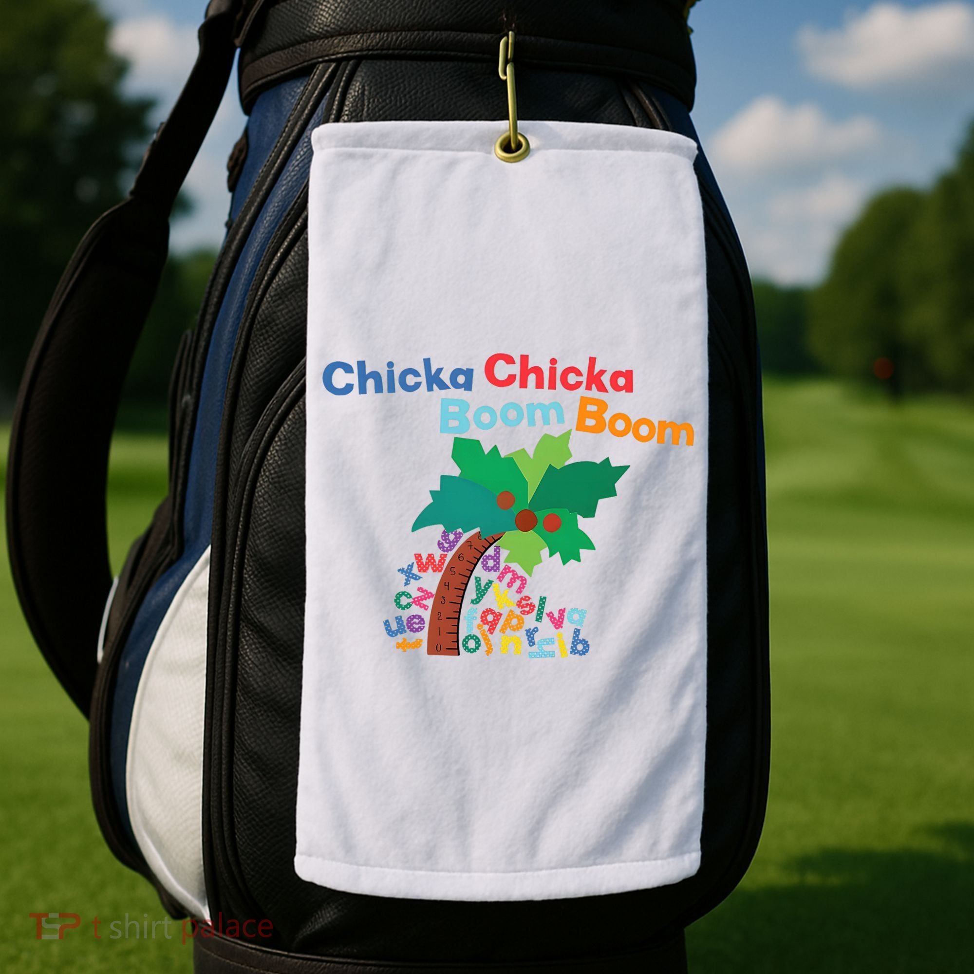 Chicka Chicka Boom Boom Costume Halloween Decorations Gifts Golf Towel