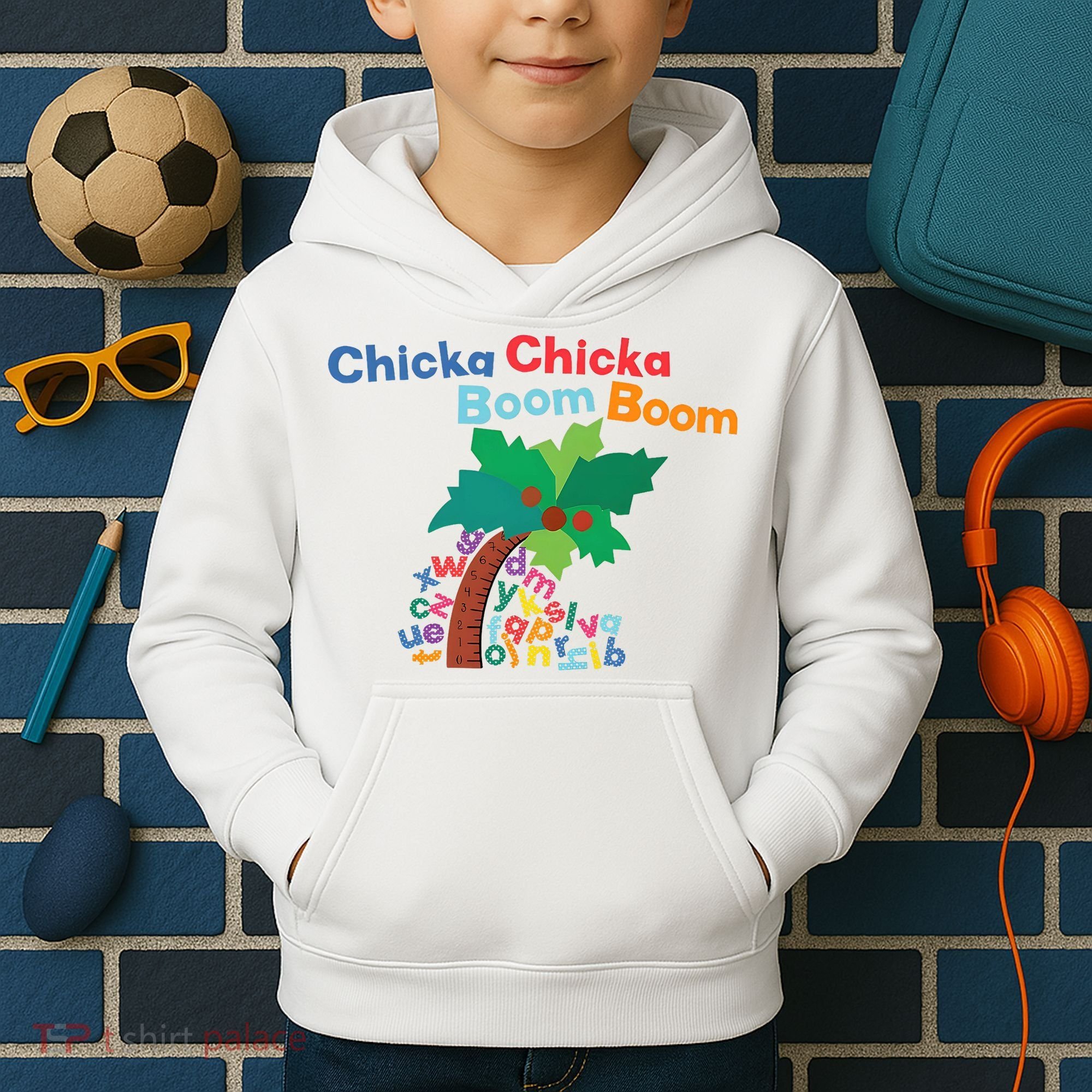 Chicka Chicka Boom Boom Costume Halloween Decorations Gifts Kids Hoodie