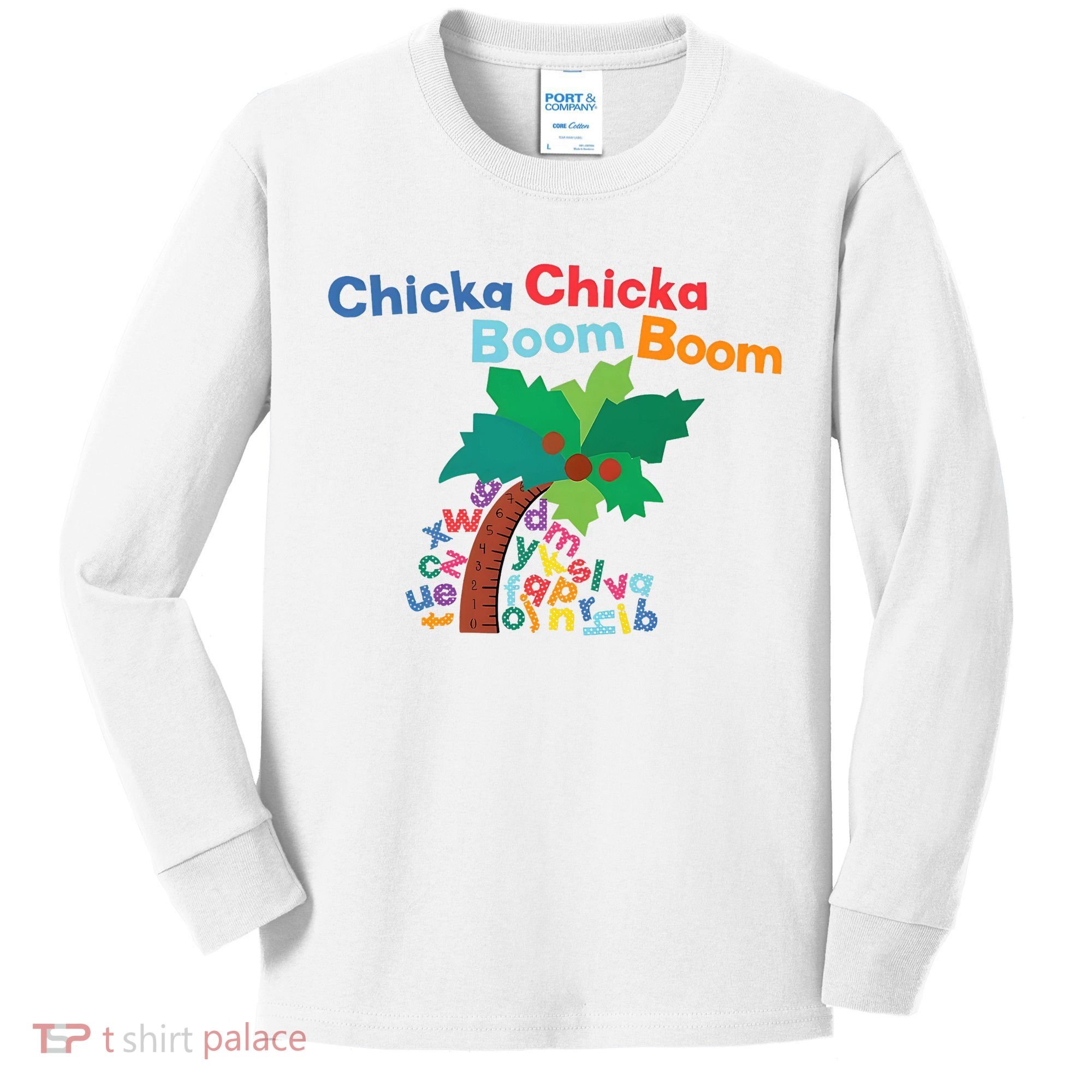 Chicka Chicka Boom Boom Costume Halloween Decorations Gifts Kids Long Sleeve Shirt
