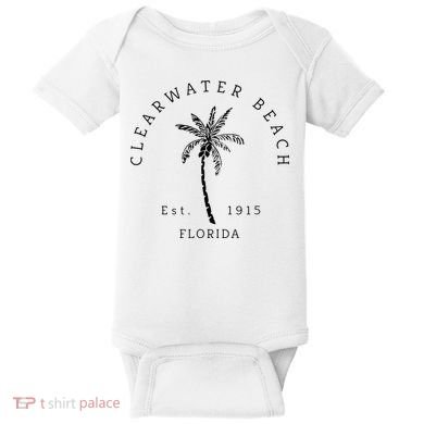Cool Clearwater Beach Original Florida Beaches Baby Bodysuit