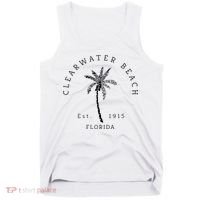 Cool Clearwater Beach Original Florida Beaches Tank Top thumb 0