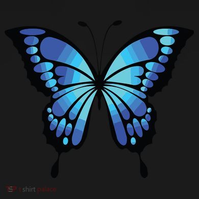 Cute Colorful Blue Butterfly Toddler Hoodie