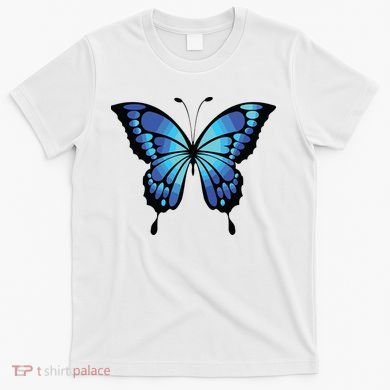 Cute Colorful Blue Butterfly T-Shirt