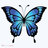Cute Colorful Blue Butterfly Women's Tank Top thumb 5