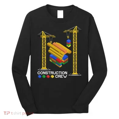 Construction Crew Building Blocks Master Builder Long Sleeve Shirt