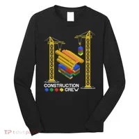 Construction Crew Building Blocks Master Builder Long Sleeve Shirt thumb 0