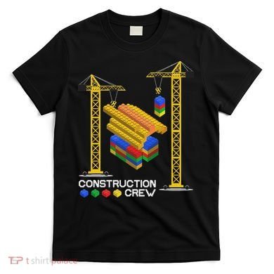 Construction Crew Building Blocks Master Builder T-Shirt