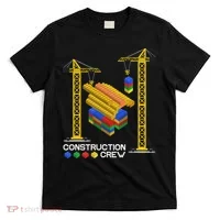 Construction Crew Building Blocks Master Builder T-Shirt thumb 0