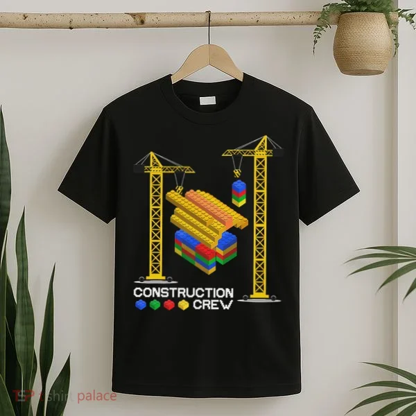 Construction Crew Building Blocks Master Builder T-Shirt