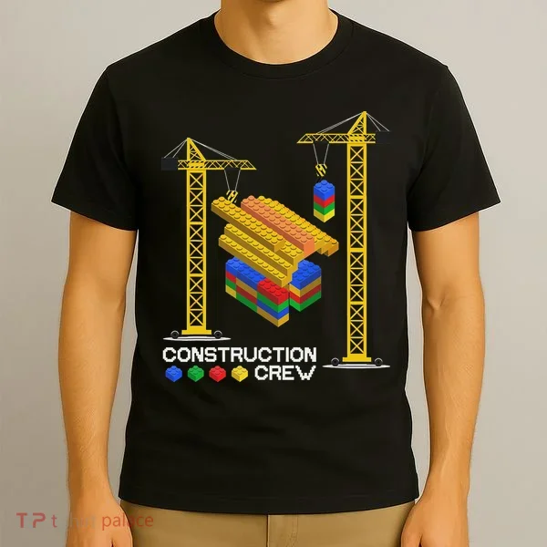 Construction Crew Building Blocks Master Builder T-Shirt