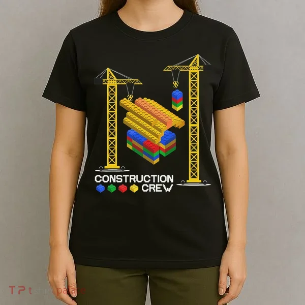 Construction Crew Building Blocks Master Builder T-Shirt