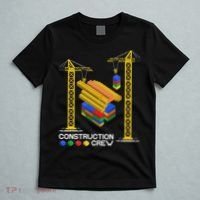 Construction Crew Building Blocks Master Builder T-Shirt thumb 5