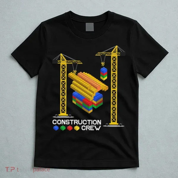 Construction Crew Building Blocks Master Builder T-Shirt