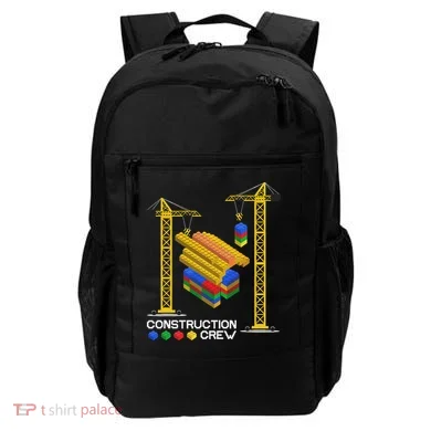 Construction Crew Building Blocks Master Builder Backpack