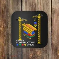 Construction Crew Building Blocks Master Builder Coaster thumb 0