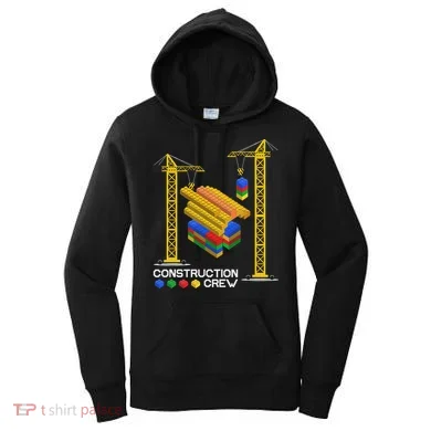 Construction Crew Building Blocks Master Builder Women's Hoodie