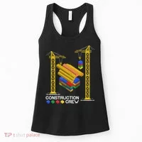 Construction Crew Building Blocks Master Builder Women's Tank Top thumb 0