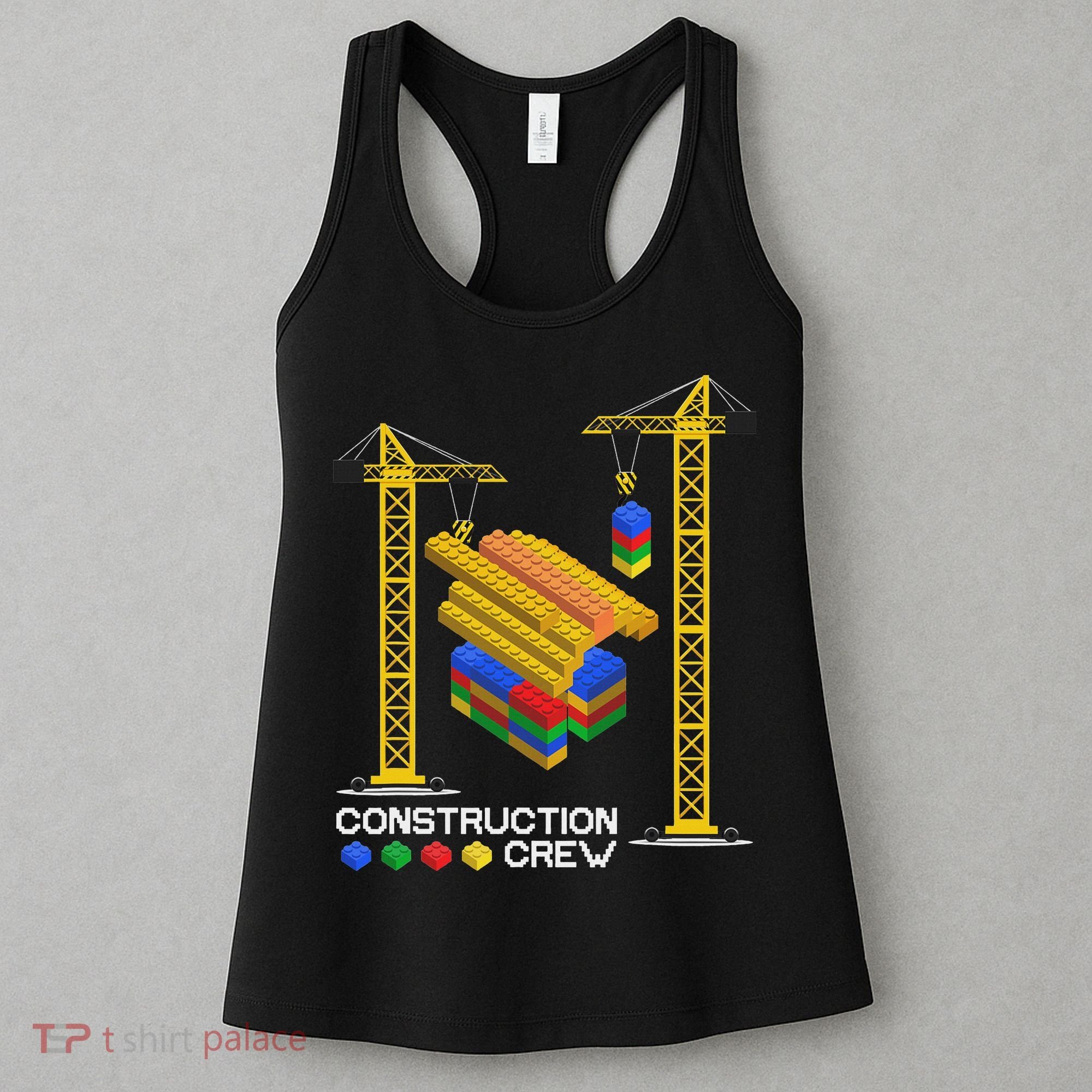 Construction Crew Building Blocks Master Builder Women's Tank Top