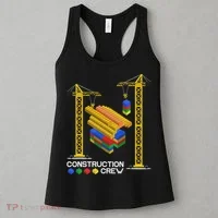 Construction Crew Building Blocks Master Builder Women's Tank Top thumb 3