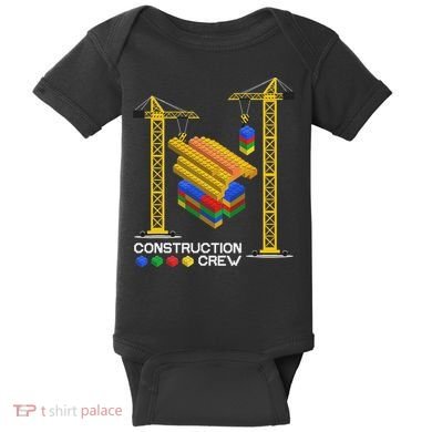 Construction Crew Building Blocks Master Builder Baby Bodysuit
