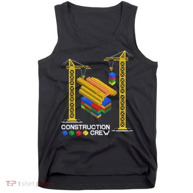 Construction Crew Building Blocks Master Builder Tank Top