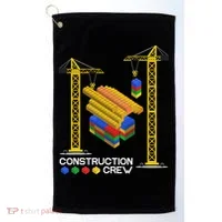 Construction Crew Building Blocks Master Builder Golf Towel thumb 0