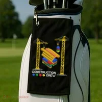 Construction Crew Building Blocks Master Builder Golf Towel thumb 2
