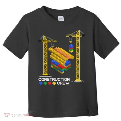 Construction Crew Building Blocks Master Builder Toddler T-Shirt