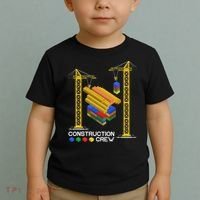 Construction Crew Building Blocks Master Builder Toddler T-Shirt thumb 2