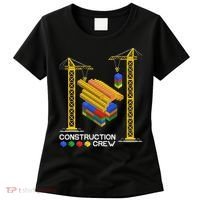 Construction Crew Building Blocks Master Builder Women's T-Shirt thumb 0