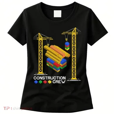 Construction Crew Building Blocks Master Builder Women's T-Shirt