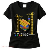 Construction Crew Building Blocks Master Builder Women's T-Shirt thumb 0