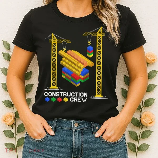 Construction Crew Building Blocks Master Builder Women's T-Shirt