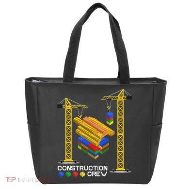 Construction Crew Building Blocks Master Builder Tote Bag
