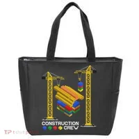 Construction Crew Building Blocks Master Builder Tote Bag thumb 0