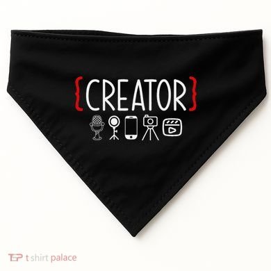 Content Creator Blogger Vlogger Influencer Creator USA-Made Doggie Bandana